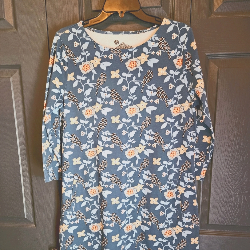 3/4 sleeve tunic dress NWOT